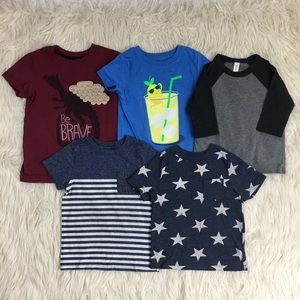Toddler boy short sleeve shirts bundle